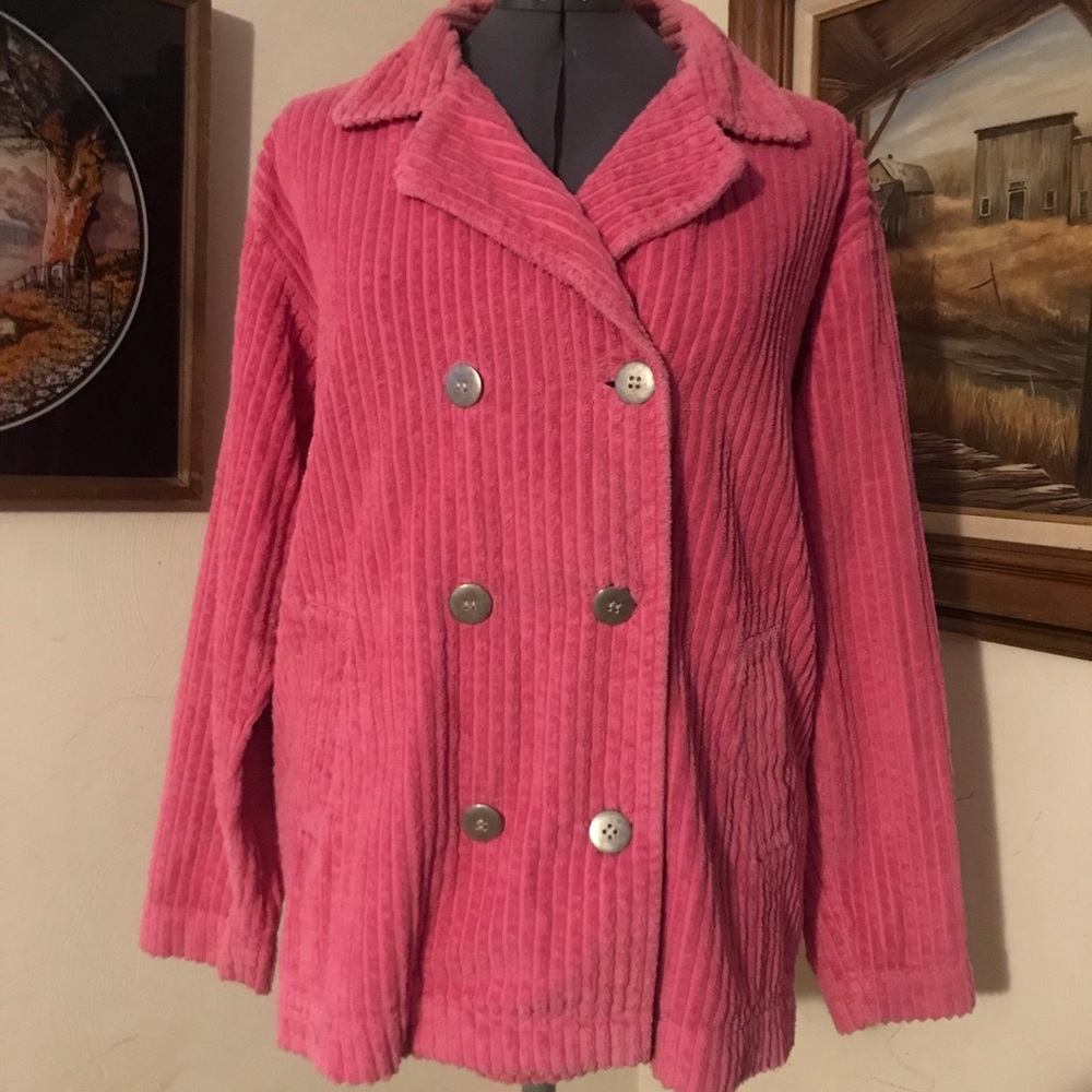 Vintage 90’s Chico Y2K Pink Corduroy Jacket